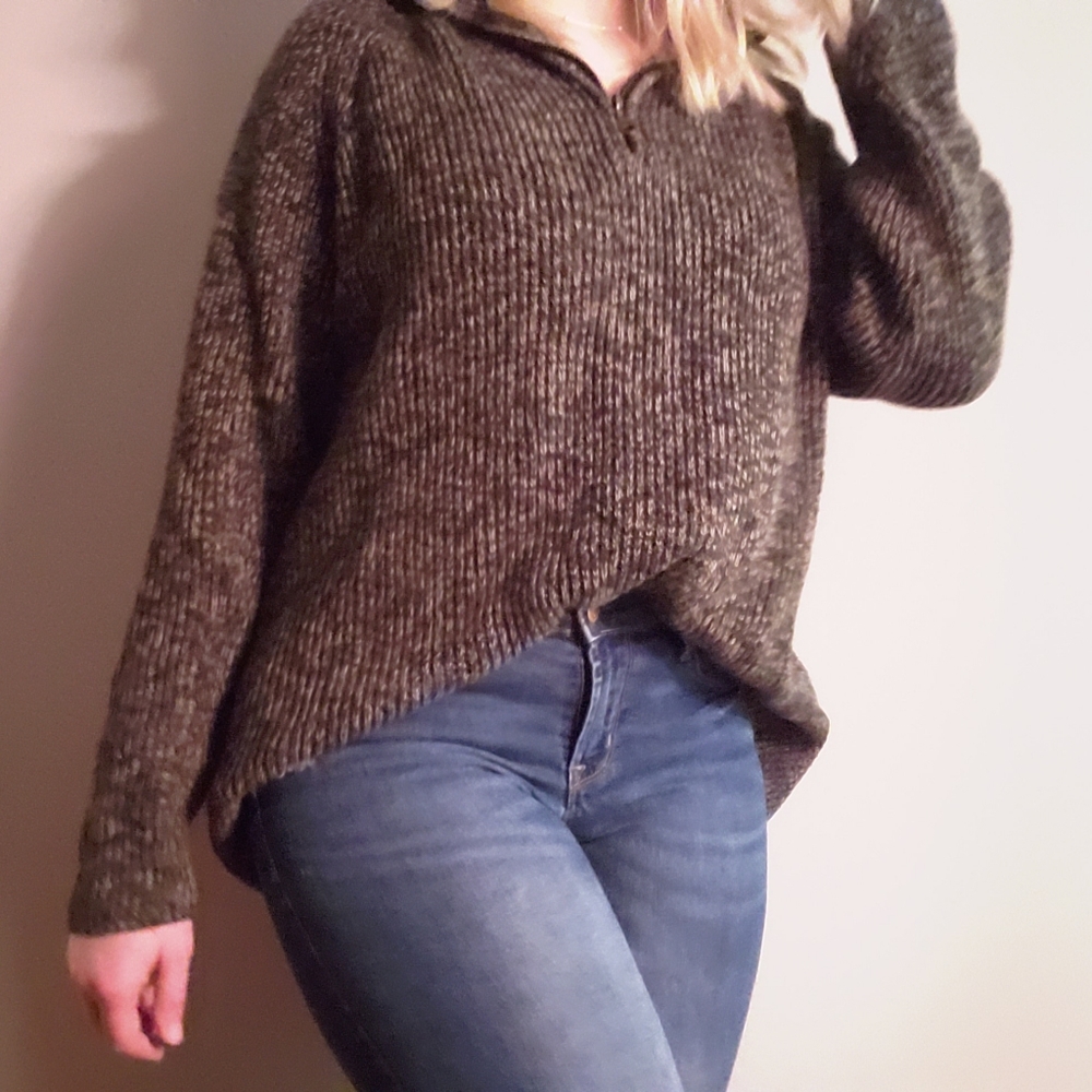 Vintage 90s Quarter Zip Sweater